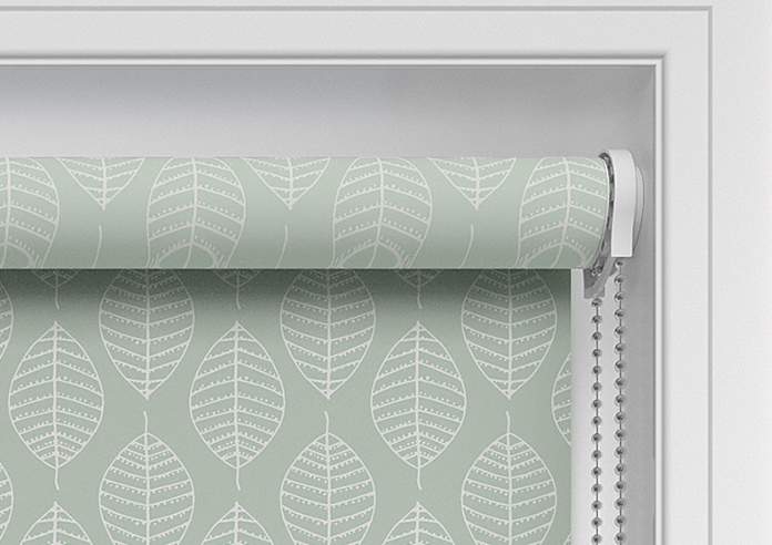 Beech Leaf (Blackout), Light Mint - Twist&Fit Roller Blind - Image 11